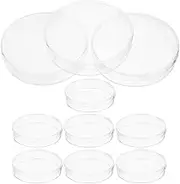 CAXUSD 10pcs Culture Plate Agar Plates Culture Petri Dishes Petri Dishes with Lid Agar Petri Dishes Science Experiment Supplies Science Laboratory Supply Reaction Plate Plastic