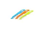 3pc Eterna Plastic Vegetable Swivel Peeler w/ Stainless Steel Blade Assorted