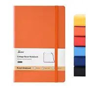 Hardcover-Journal-Notebooks, A5 Lined Journals Notebook for Orange - 1 Pack