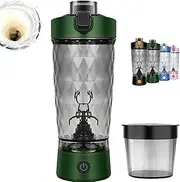 Problend One-Touch Shaker – Smooth Protein Mix Anywhere, Electric Protein Shaker Bottle, USB Rechargeable Mixing Cup, 22oz, Portable Bottles for Gym Sport (Green)