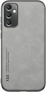 [Kepuch] Silklike Case for Samsung Galaxy A54 5G - Cover Bumper Built-in Metal Plate for Samsung Galaxy A54 5G - Gray