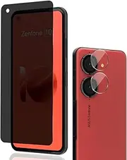 [Jarttarn] Screen Protector Compatible with Asus Zenfone 10 5G, [2 Pack] Anti Spy Tempered Glass + [1 Pack] Camera Lens Protector, Bubble Free Anti Spy Screen Protector for Zenfone 10