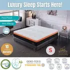 Heavenly Single Size Memory Foam Medium-Firm Feel 31cm Mattress Divano