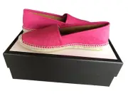 Gucci MicroGuccissima Violet-Old Rose Leather Espadrilles/Flats/Shoes 38 Or US 8