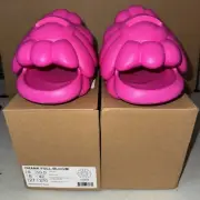 Takashi Murakami Ohana Full-Bloom Raspberry Rose | Mens 9| Soft Pink Foam New DS