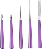HOMSFOU 5pcs Diamond File Set for Jewelry Making Bead Reamer Beading Tools Tipped Reamer Multi-use