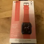 LAUT Active Watch Band for Apple Watch 42/44mm Coral, LAUT_AWL_AC_P Coral