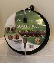 FLEXON 1/2-in X 25-ft Black Soaker Hose Gardening Landscaping NEW