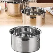 Compatible with Zojirushi NS-TSC10 Rice Cooker Inner Pot Stainless Steel Rice Cooker Inner Bowl, 3 Litres, 8.19"*4.29"