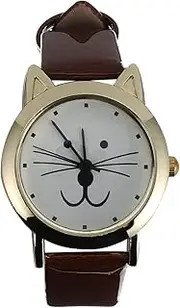 [FOMIYES] Watch for Silver Minimalist Women Cat Ladies Woman Wrist Case Material: Zinc Alloy White