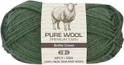 Yatsal Premium 3-Ply Pure Wool Yarn 50 g, Bottle Green