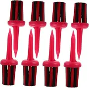 MUSISALY 8Pcs Durable Plastic Golf Tees with Cleaning Brush Sturdy Golf Training Accessories Spikes for Course Preservation Unbreakable Golf Ball Holders for Every Session