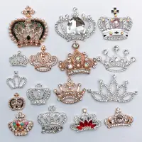 在飛比找蝦皮購物優惠-皇冠系列字母珍珠皇冠diy手機殼美容手工貼鑽材料包飾品配件水