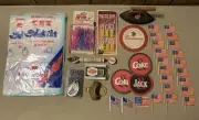 Vtg Kitchen Bar Coca Cola Budweiser Dura Clean Advertising Junk Drawer Mixed Lot