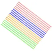 Solid Acrylic Round Rod Straight Line PMMA Bar 6mmx250mm Multicolor 16PC