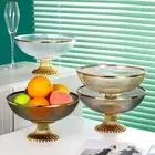 Round Snack Tray Phnom Penh Tableware Container Light Luxury Fruit Plate Snack
