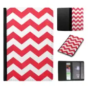 PASSPORT ITINERARY ORGANIZER|RED ZIG ZAG PATTERN SHAPE #6