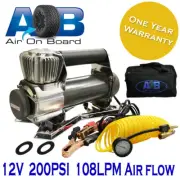 New Portable Air Compressor 12V 200psi 108L/Min CAR TYRE DEFLATOR INFLATOR