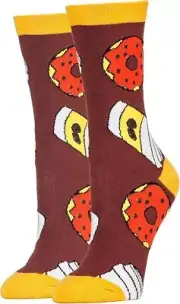 Oooh Yeah Women's Jyinstyle Sock It Up Funny Print Crew Socks-Morning Fix