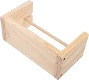Angoily 1Set Wooden Yarn Rotation with Base Plate Rotatable Bobbin Spool Thread Dispenser Rack for and Sewing Durable and Serviceable for Artisans and Amateurs