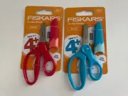 Fiskars Blunt-tip/ Pointed-tip Kids Scissors (5 in) with Sheath Eraser Free Ship