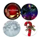 Christmas Theme Table Cover Elastic Edged Tablecloth Round 47" PROTECTOR