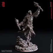 Human Shaman Druid Wizard Resin Miniature 28mm 32mm Dungeon Dragons D&D RPG