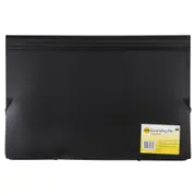 Marbig 12-Pocket PP Foolscap Expanding File Document Holder Organiser Black