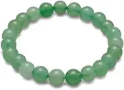 [JewelryWeb] 8mm Aventurine Bead Stretch Bracelet-Stretch-Bracelet for Women