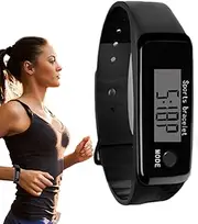Pedometer Watch - Waterproof Fitness Tracker with LED Display | Versatile Calorie Tracker | Convenient Step Calorie Counter | Portable Distance Pedometer for Daily Health and Fitnes Monitoring