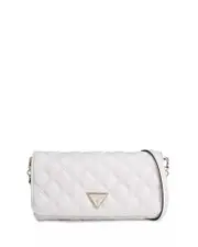 GUESS Women's White Giully Crossbody Organiser Bag