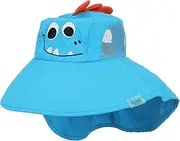 [Generic] Hat and Gloves for Toddler for Boys Bucket Hats with Neck Sun Hat Girls Cap Beach Hat Sunscreen Baby Kids Hat Hat with Hand Warmers for Kids
