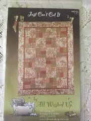 Just Can’t Cut It Quilt PATTERN AWU-01 by All Washed Up, Makes 7 Sizes,
