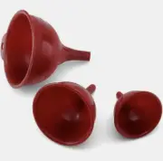 Farberware 5215731 Classic Funnel Set, Red,Plastic