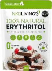 Zu 100% natürliches Erythrit 2 Kg | Zuckerersatz mit NULL Kalorien
