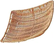 Ipetboom Imitation Rattan Woven Snack Tray Elegant Food Container for Fruits Snacks Multi Functional Sundries Holder for Home Storage Lightweight Design for Living Room