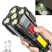 Super Bright LED Torch Flashlight Tactical Camping Outdoor Lamp USB Rechargeable