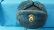 Russian Ushanka Hat 56 Cm blue Quilted Lining Soviet Army