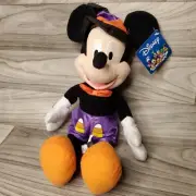 Disney Toy Factory Mickey Mouse Halloween 17" Plush Character New W/ Tags