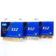 KMC X12 12 Speed Silver/Gold/Black & Gold Ti Bike Chain 126L fit SRAM Shimano
