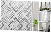 Window Privacy Film Frosted Glass Window Film, Static Cling Door Decorative