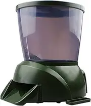 4.5L Automatic Fish Feeder, Pond Fish Feeder, Outdoor Fish Food Dispenser, Large Moisture Proof Timer Feeding Food Dispenser -Battery Powered
