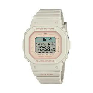 CASIO卡西歐 G-SHOCK 纖薄精巧 衝浪運動 潮汐顯示 白沙米 GLX-S5600-7_40.5mm