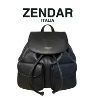 在飛比找PChome24h購物優惠-【ZENDAR】限量2折 頂級超柔軟小牛皮後背包桶包 全新專