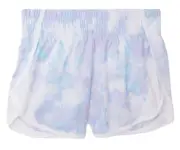 Athletic Works Girls Shorts Purple Tie Dye Running Polyester Size 14/16 Plus