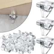 5Mm Shelf Pegs 50 Pack Clear Crystal Plastic Cabinet Shelf Pins Shelf Holder Pin