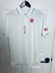 Uniqlo Roger Federer RF 2021 Wimbledon Polo Tennis Shirt Large Nike Nadal -NWT
