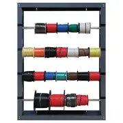 Mountable 27" Spool Rack & 24 Rolls Primary Wire 10 AWG to 20 Gauge USA