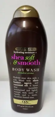 OGX Shea Soft And Smooth Body Wash Hydrating Agave Coconut Oil 19.5 fl oz