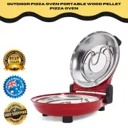 Outdoor Pizza Oven Portable Wood Pellet Pizza Oven Stainless Steel BBQ